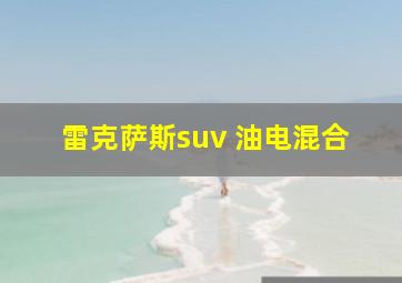 雷克萨斯suv 油电混合